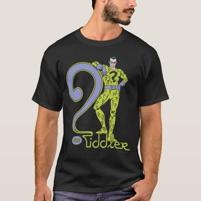 Camiseta O Riddler e o logotipo verde (Frente)