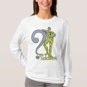Camiseta O Riddler e o logotipo verde