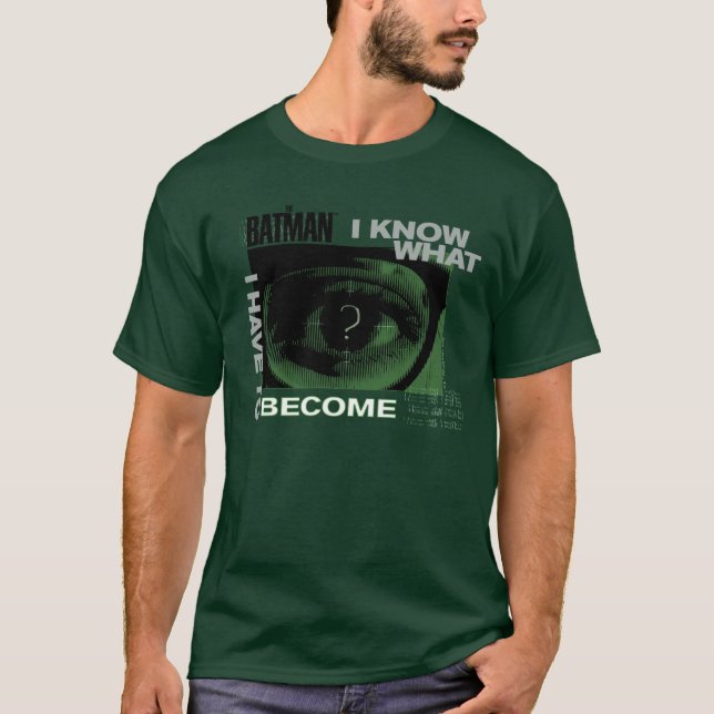 Camiseta O Riddler "Eu Sei O Que Tenho Que Me Tornar" (Frente)