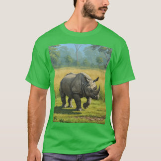 Camiseta O Rinoceronte Único da Índia: Um Símbolo de Assam
