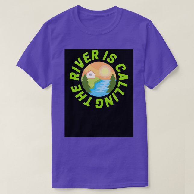 Camiseta O rio chama-se Verde Brilhante (Frente do Design)