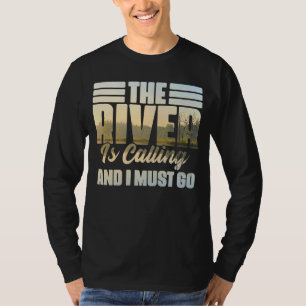 Camiseta O Rio Está Ligando. Preciso Ir Branca De Água.