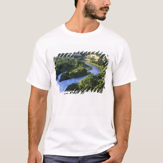 Camiseta O rio Niobrara perto do Namorados de Nebraska (Frente)