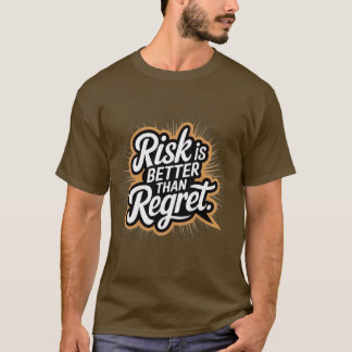 Camiseta O Risco é Melhor Que o Arrependimento Brown Street