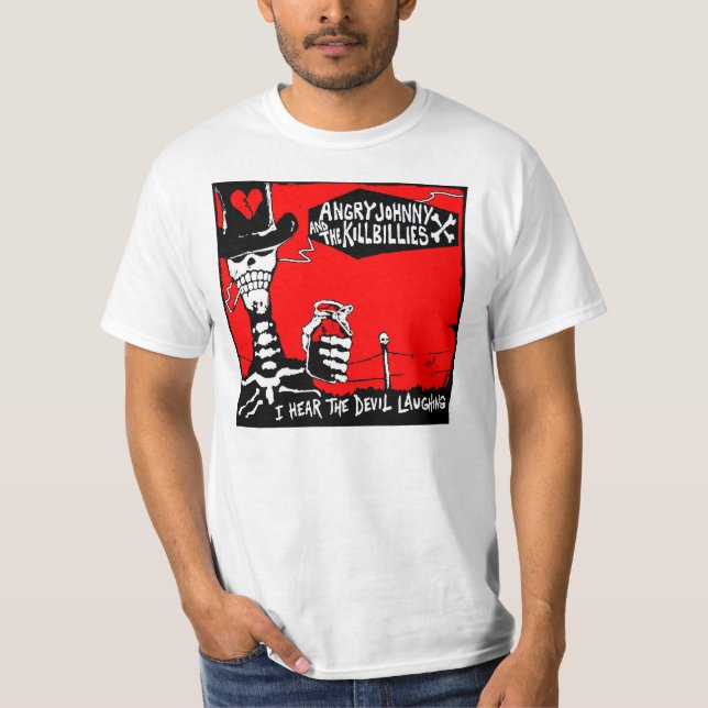 Camiseta O Risco-Eu velho ouve o riso do diabo (Frente)