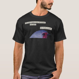 Camiseta O Risco Que Assumi Foi Calculado Pássaro 