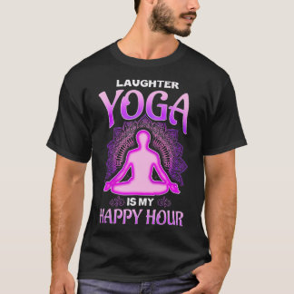 Camiseta O riso Yoga é o meu prêmio de hora feliz