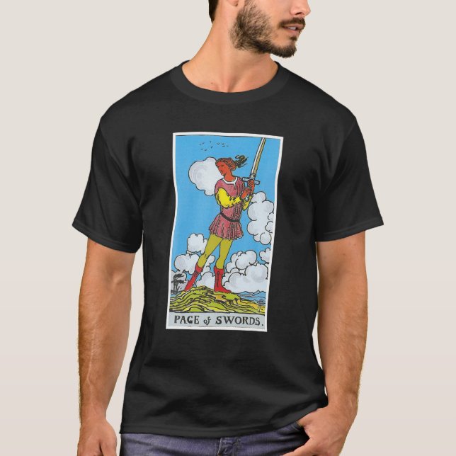 Camiseta O Ritmo De Espadas Tarot Causam Crenças (Frente)