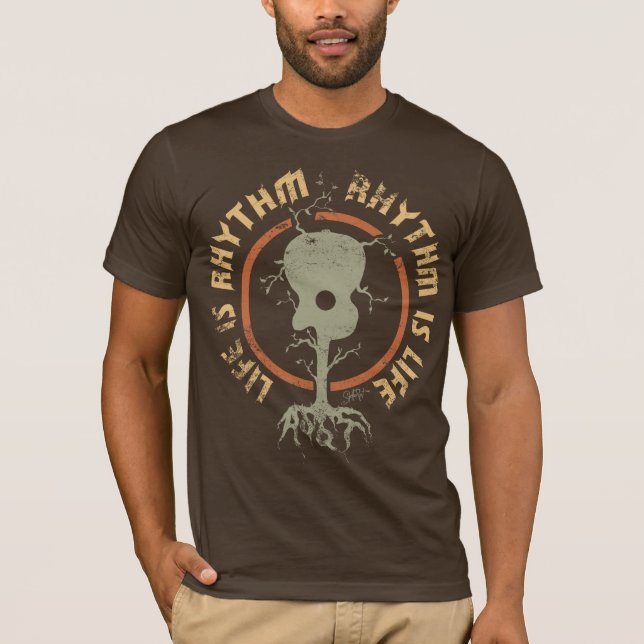 Camiseta O ritmo de StellaRoot é colheita da vida (Frente)