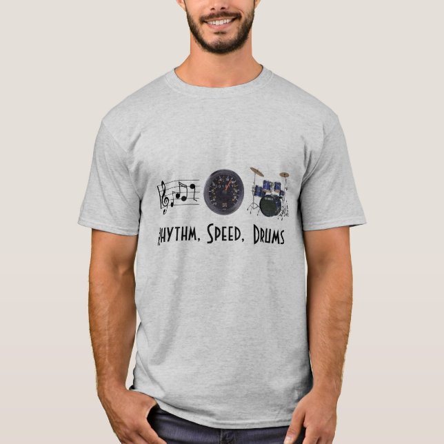 Camiseta O ritmo, velocidade, rufa o t-shirt (Frente)