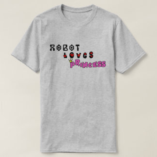 Camiseta O robô ama a princesa
