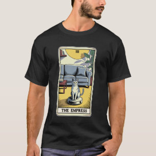 Camiseta O Robô Aspirador Gato Carta de Tarot A Imperatriz 