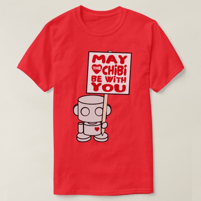 Camiseta O robô de brinquedo OBOT pode estar com você (Frente do Design)