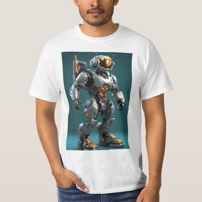 Camiseta O robô humano inteligente (Frente)