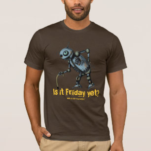 Camiseta O robô velho legal engraçado quer o design do