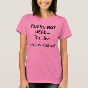 Camiseta O Rock Não Está Morto No Meu Aparelho de Som