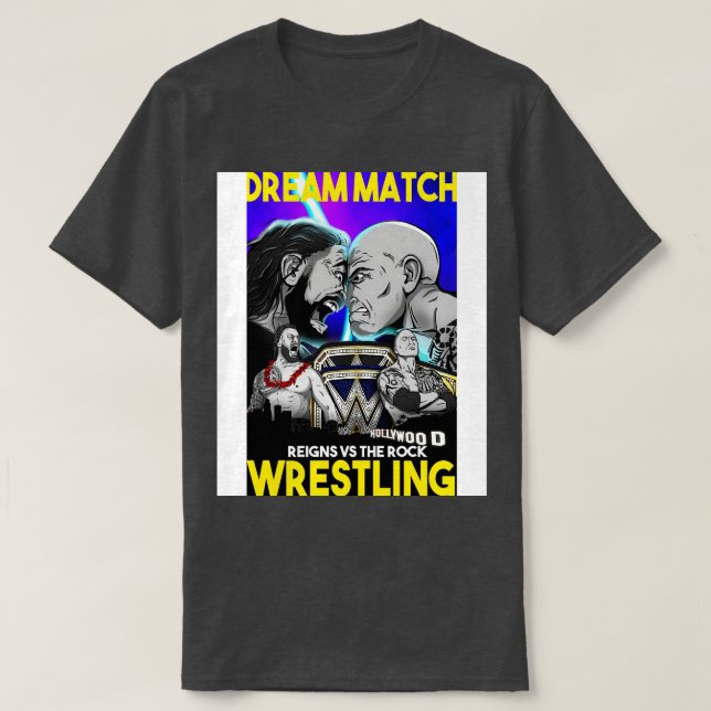 Camiseta O Rock vs Roman Reines (Frente do Design)