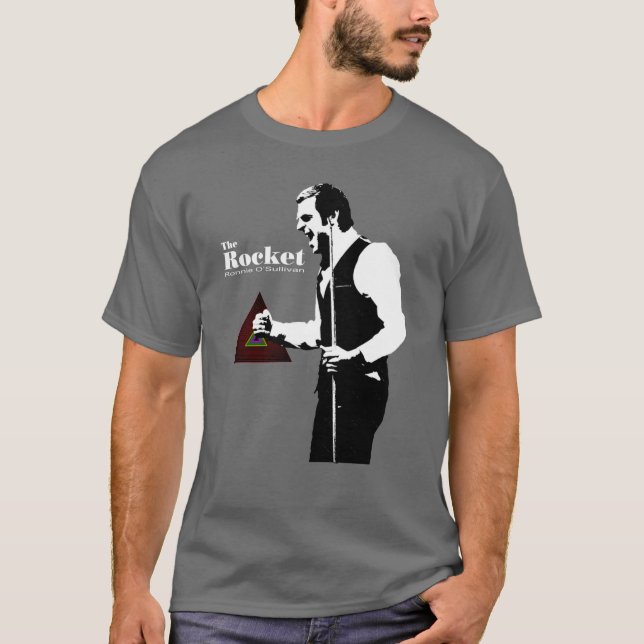 Camiseta O Rocket Ronnie OSullivan Presente Dia das Bruxas  (Frente)