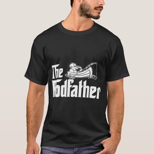 Camiseta O Rodfather pai pescador (Frente)