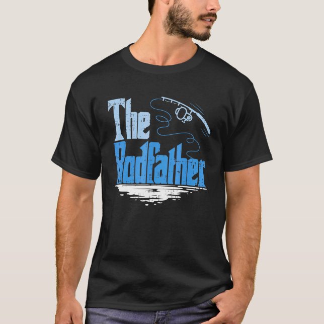 Camiseta O Rodfather  Paródia de Pesca Dia dos Pais (Frente)