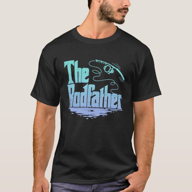 Camiseta O Rodfather Paródia Divertida de Pesca (Frente)