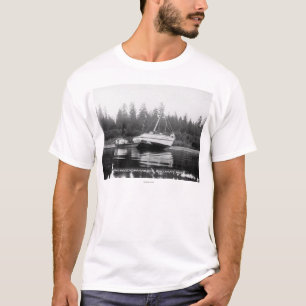 Camiseta O rododendro no rio de Quillayute
