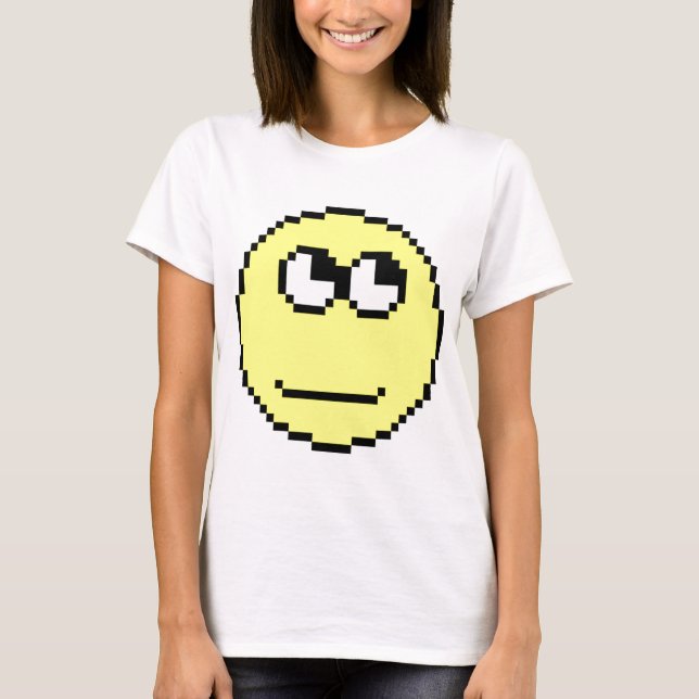 Camiseta O rolamento Eyes o Emoticon (Frente)