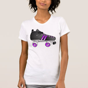 Camiseta O rolo Derby patina preto e roxo