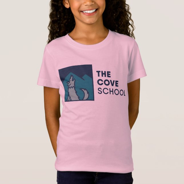 Camiseta O rosa da menina da escola da angra (Frente)