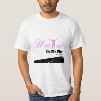Camiseta O rosa e o branco curaram em meu t-shirt da