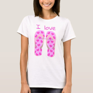 Camiseta O rosa Flip-Flops Thunder_Cove