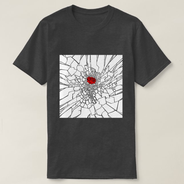 Camiseta O Rosa II Destruído (Frente do Design)