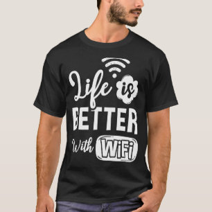 Camiseta O Roteador Wifi - Internet - Senha Aspas Computado