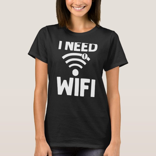 Camiseta O Roteador Wifi - Internet - Senha Aspas Computado (Frente)