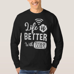 Camiseta O Roteador Wifi - Internet - Senha Aspas Computado
