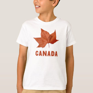 Camiseta O roupa do miúdo da folha de bordo de Canadá