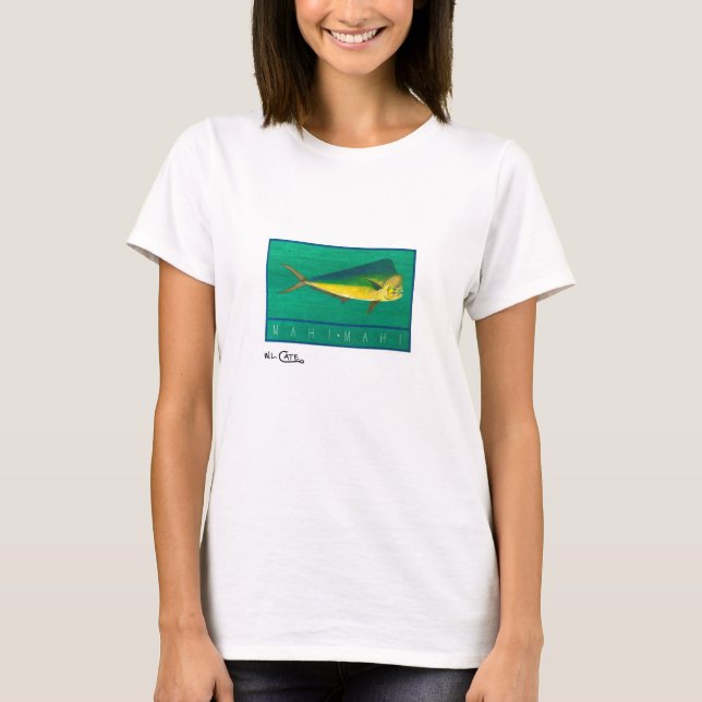 Camiseta O roupa leve das mulheres de Mahi-Mahi (Frente)