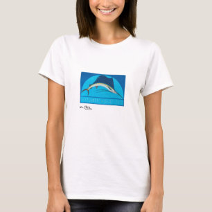 Camiseta O roupa leve das mulheres do Sailfish atlântico