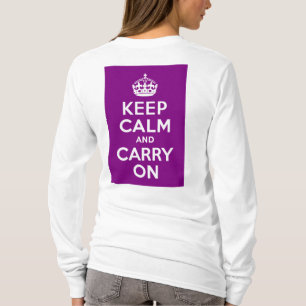 Camiseta O roxo mantem a calma e continua