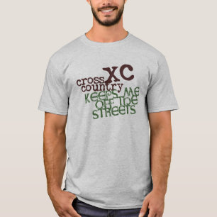 Camiseta O © Running engraçado do país transversal
