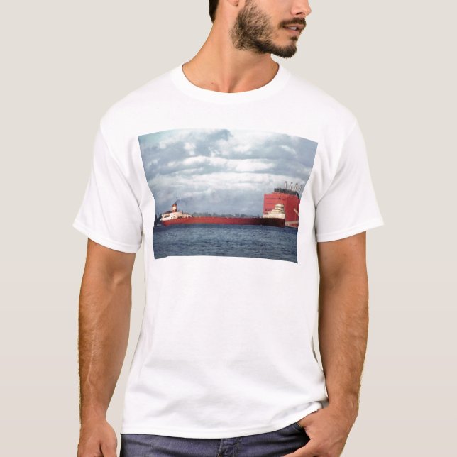 Camiseta O S.S. legendário Edmund Fitzgerald (Frente)