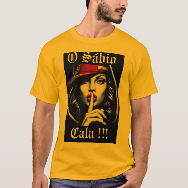 Camiseta O Sábio Cala (Frente)