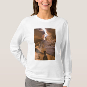 Camiseta O saca-rolhas no canto superior do Antelope Canyon