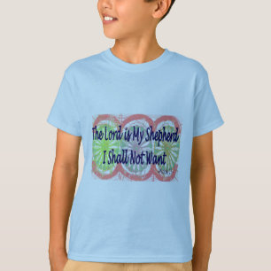 Camiseta O salmo 23, "o senhor é meu pastor "