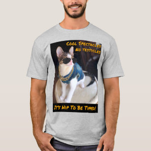 Camiseta O SALVAMENTO UNISEX TNR do gato "é anca ser