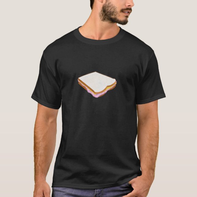Camiseta O sanduíche de presunto (Frente)