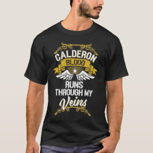 Camiseta O Sangue Calderon Atravessa Minhas Veias