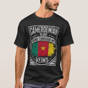 Camiseta O Sangue Camarões Atravessa Minhas Veias