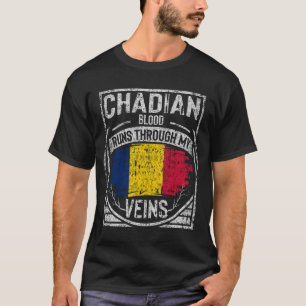Camiseta O Sangue Chadiano Atravessa Minhas Veias