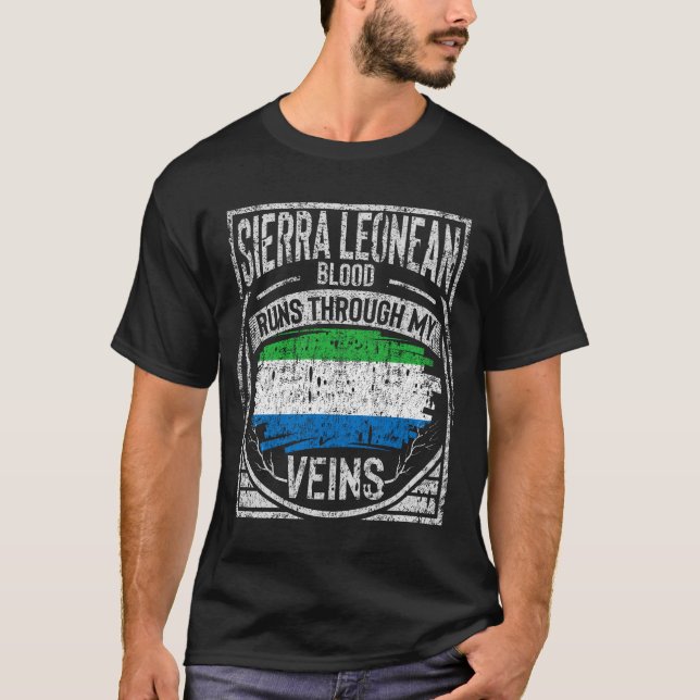 Camiseta O Sangue Da Serra Leoa Atravessa Minhas Veias (Frente)